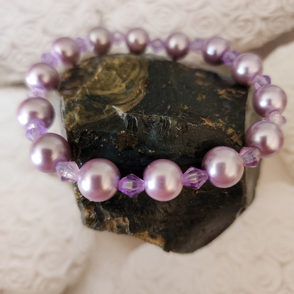 Purple Beaded Bracelet